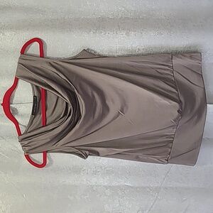 THE LIMITED SLEEVELESS DRESS TOP SIZE MEDIUM SEMI SHEER SHIMMER flawed‎